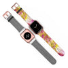 Pink Dahlia Apple iWatch Strap Vegan Leather