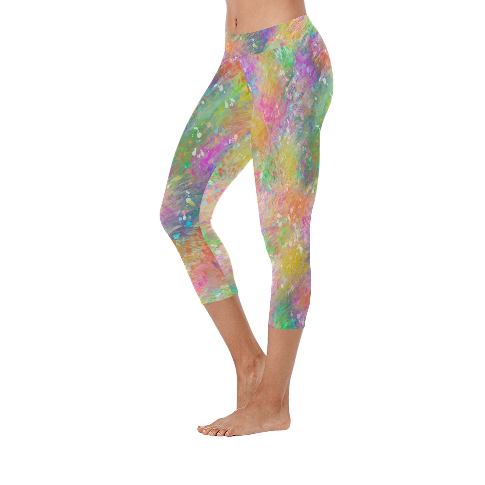 Windswept Spring Capri Leggings up to 5 XL