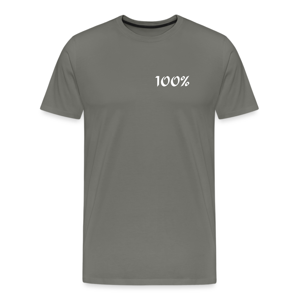 100% Men's Premium T-Shirt - asphalt gray