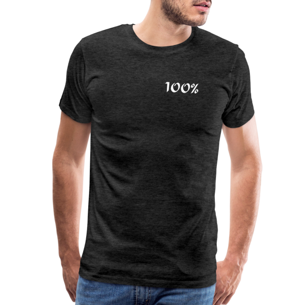 100% Men's Premium T-Shirt - charcoal grey man
