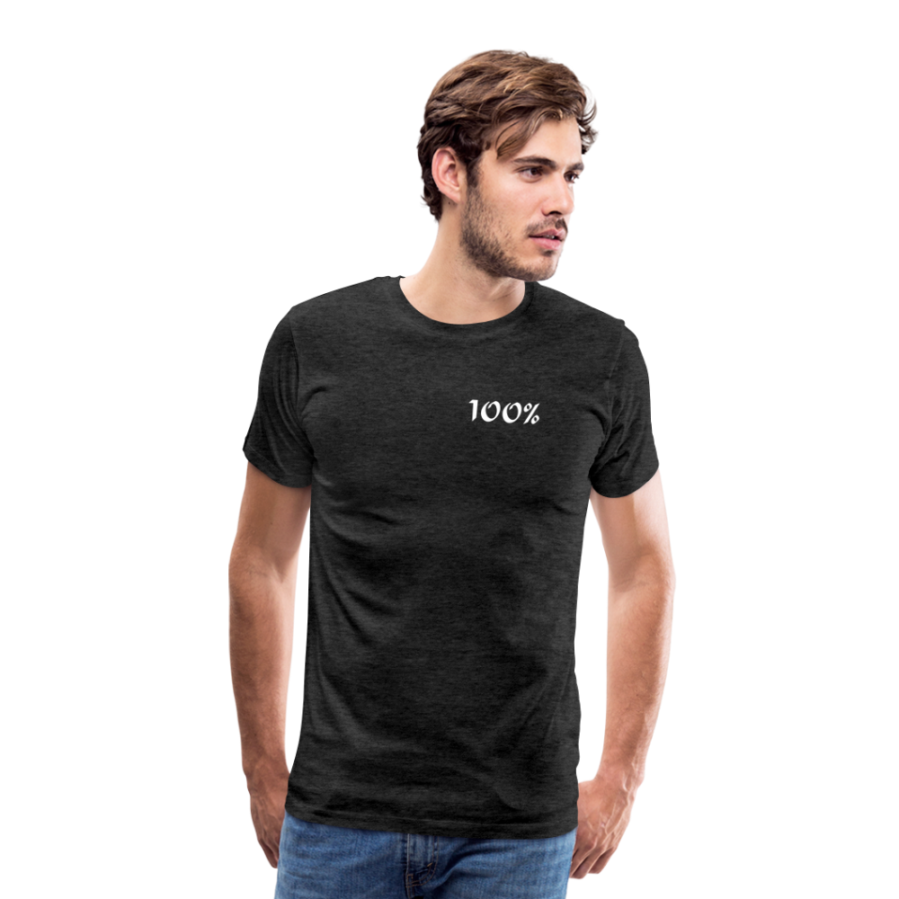 100% Men's Premium T-Shirt - charcoal grey man