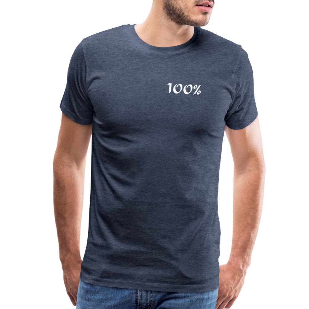100% Men's Premium T-Shirt - heather blue man