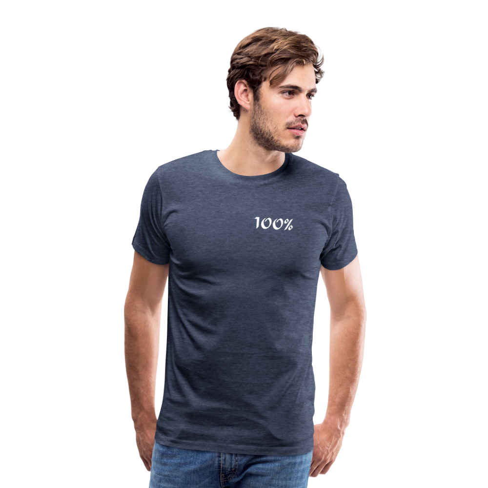 100% Men's Premium T-Shirt - heather blue man