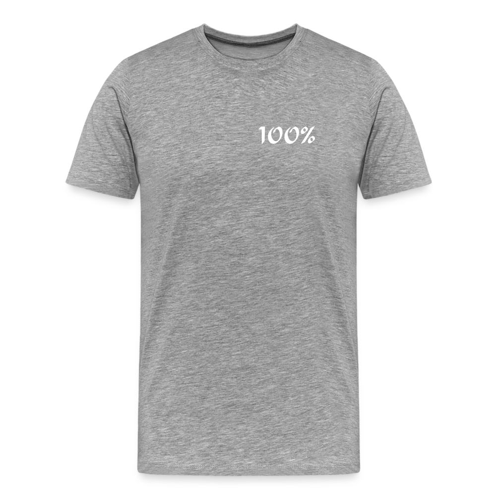 100% Men's Premium T-Shirt - heather gray