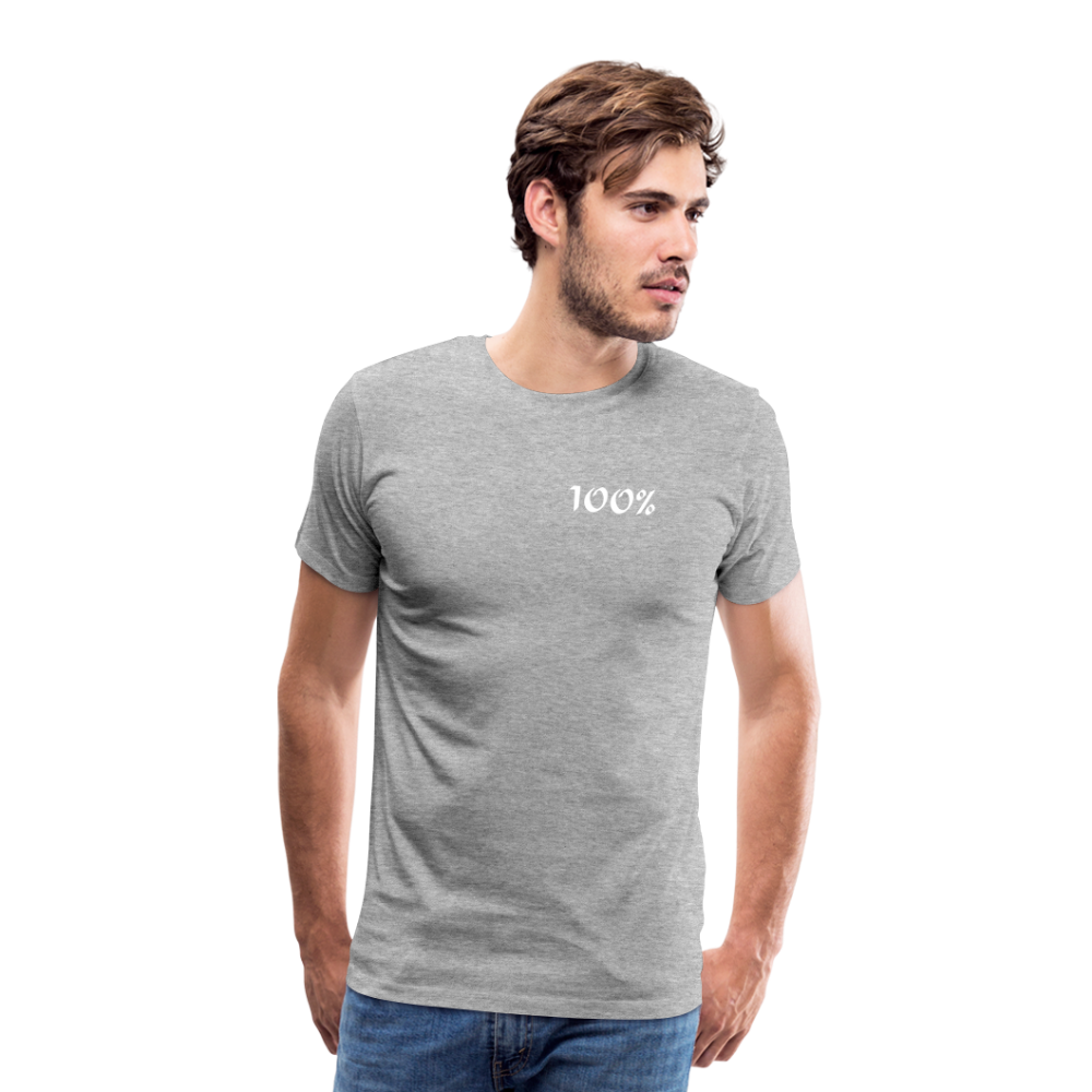 100% Men's Premium T-Shirt - heather gray man
