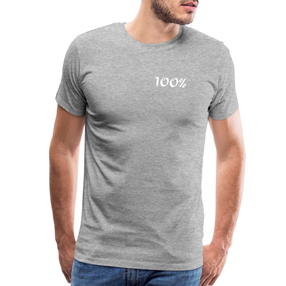 100% Men's Premium T-Shirt - heather gray man