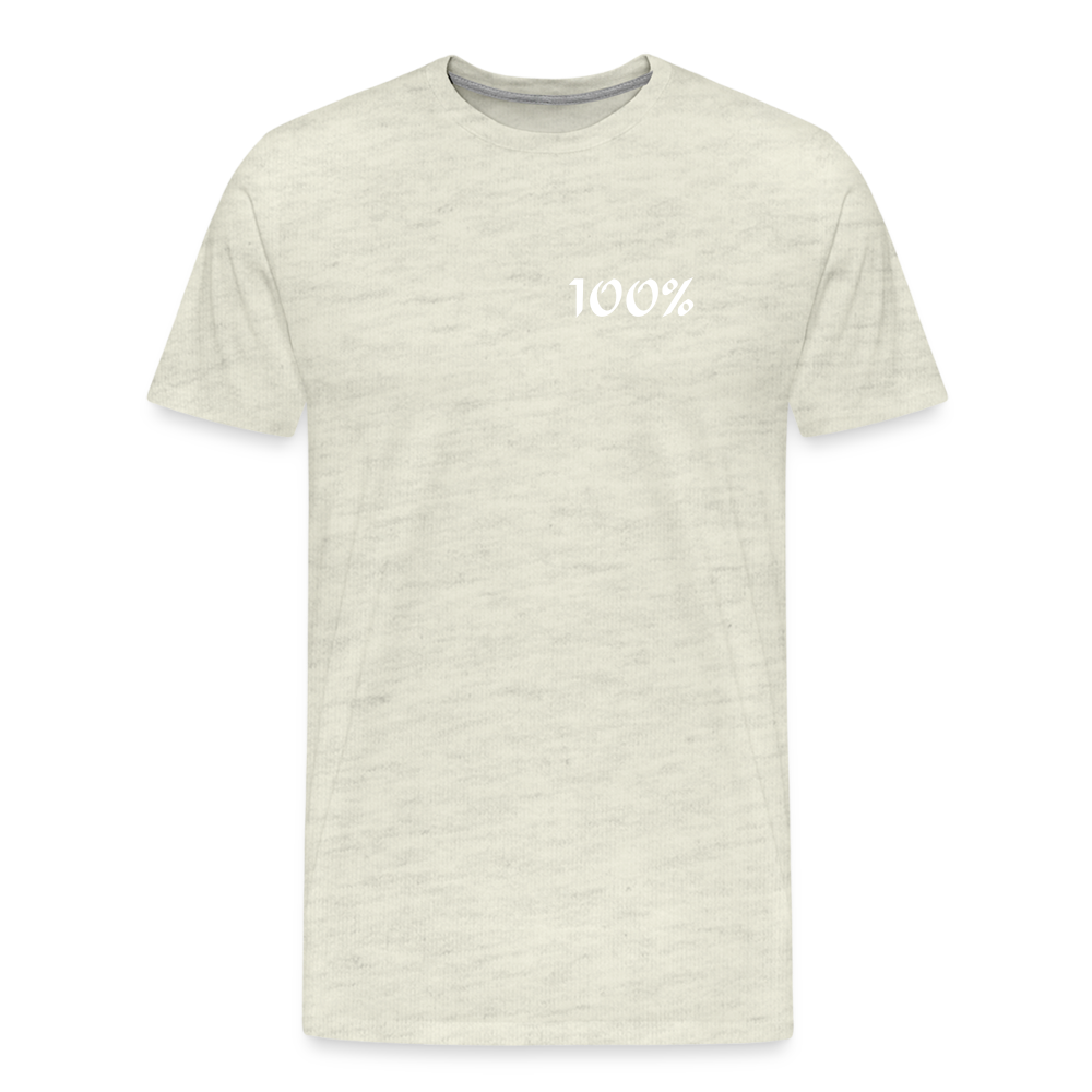 100% Men's Premium T-Shirt - heather oatmeal