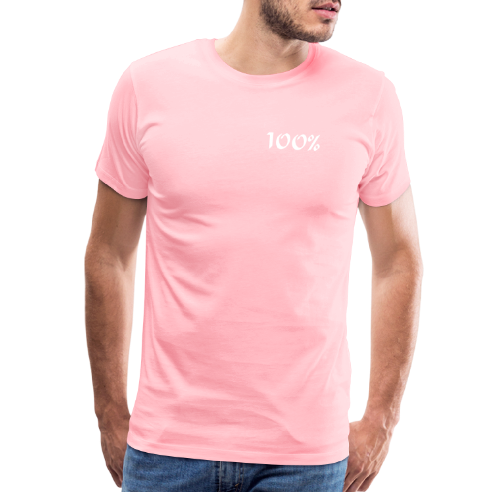 100% Men's Premium T-Shirt - pink man