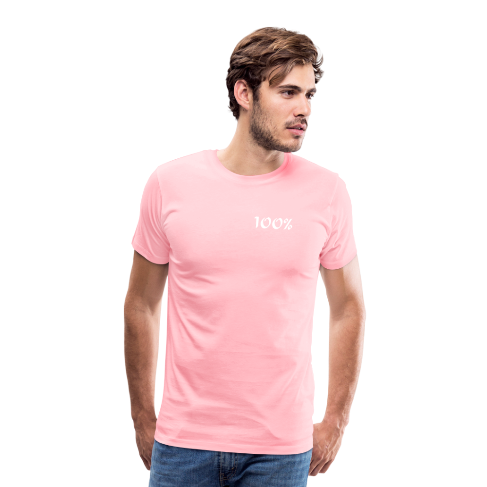 100% Men's Premium T-Shirt - pink man