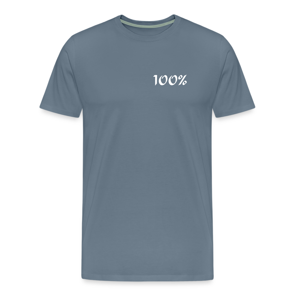 100% Men's Premium T-Shirt - steel blue