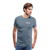 100% Men's Premium T-Shirt - steel blue man