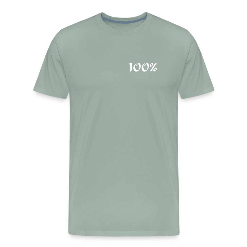 100% Men's Premium T-Shirt - steel green