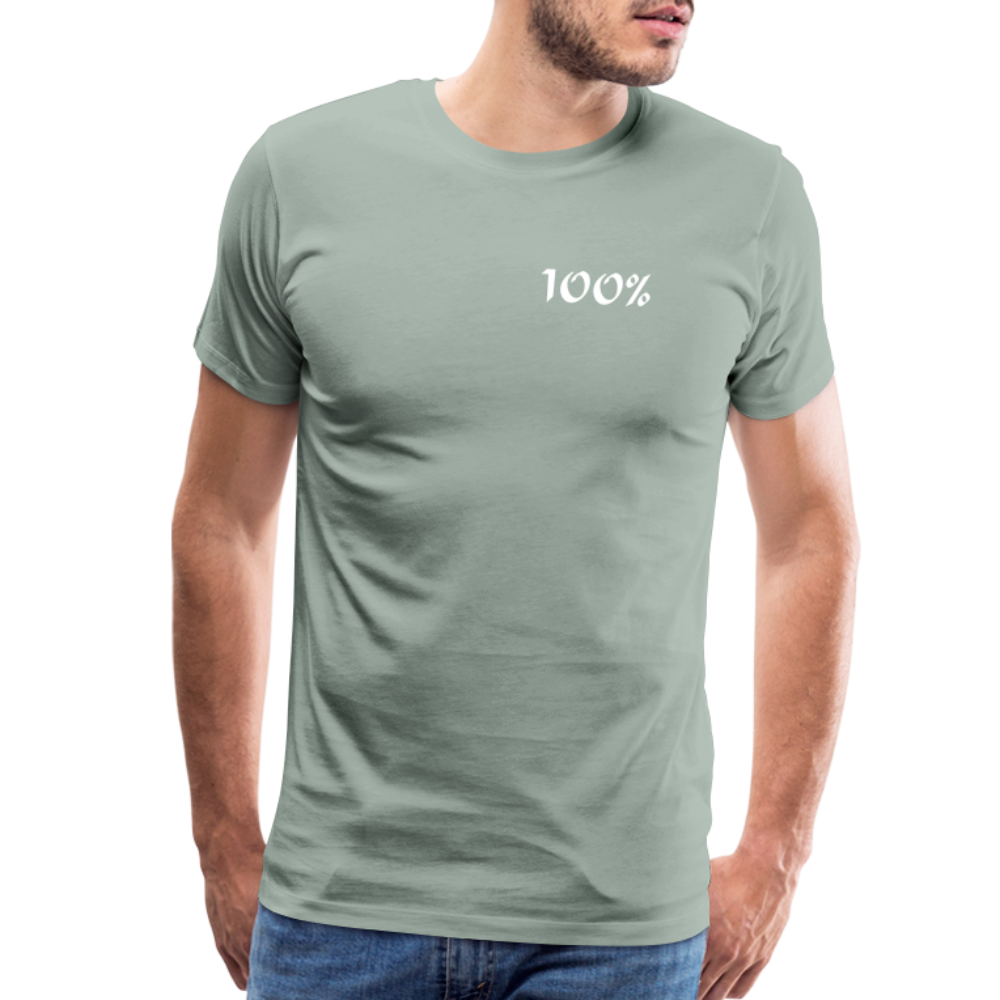 100% Men's Premium T-Shirt - steel green man