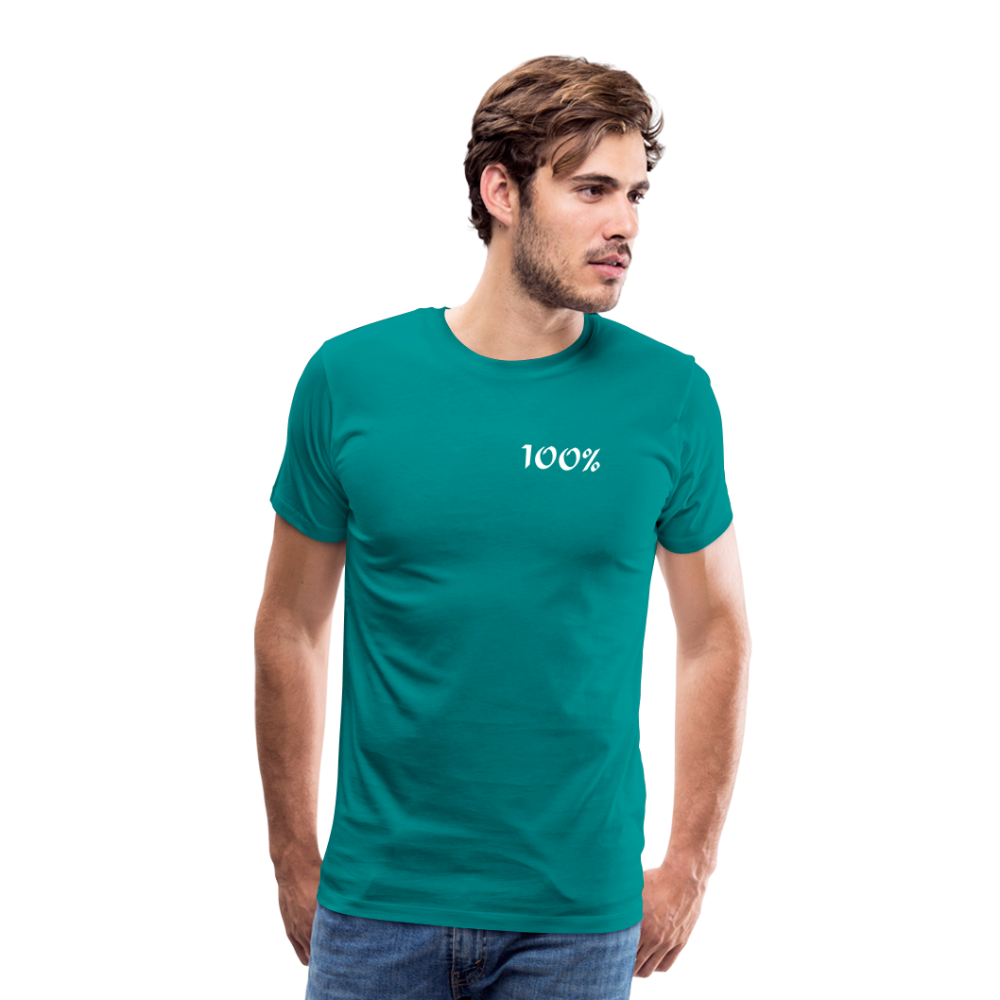 100% Men's Premium T-Shirt - teal man