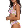 Colourful Whispers Sport Top & High-Waisted Bikini up to 5 XL (FWS)