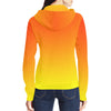 Ombre Orange Yellow Full Zip Hoodie up to 2 XL