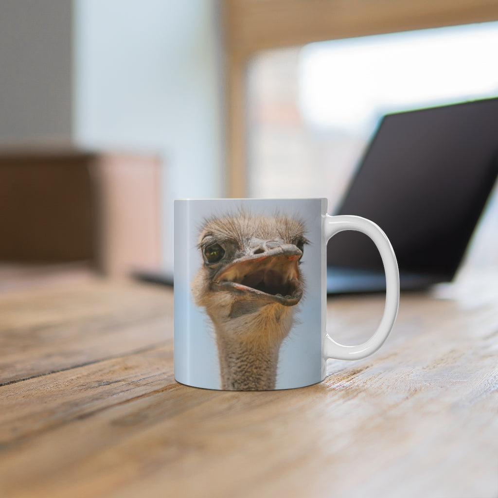 Ostrich Mug 11 oz (Microwave & Dishwasher Safe)