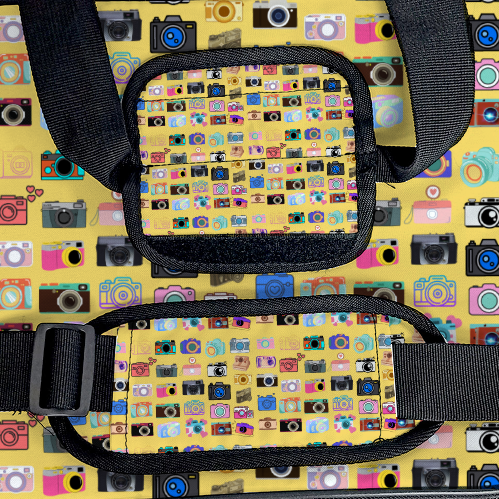 Vintage Cameras Yellow Multi Function Large Waterproof Bag