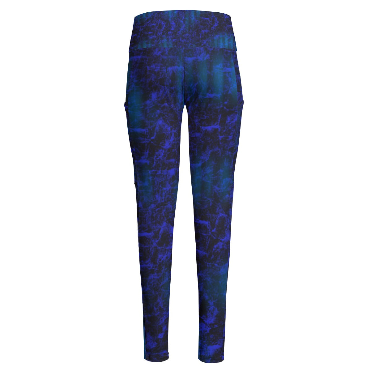 Blue Steel High Waist Leggings With Side Pockets up to 6 XL