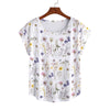 Wildflowers Women's Curved Hem Top L to 5 XL