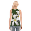 White Frangipani Women's Skinny Sport Tank Top