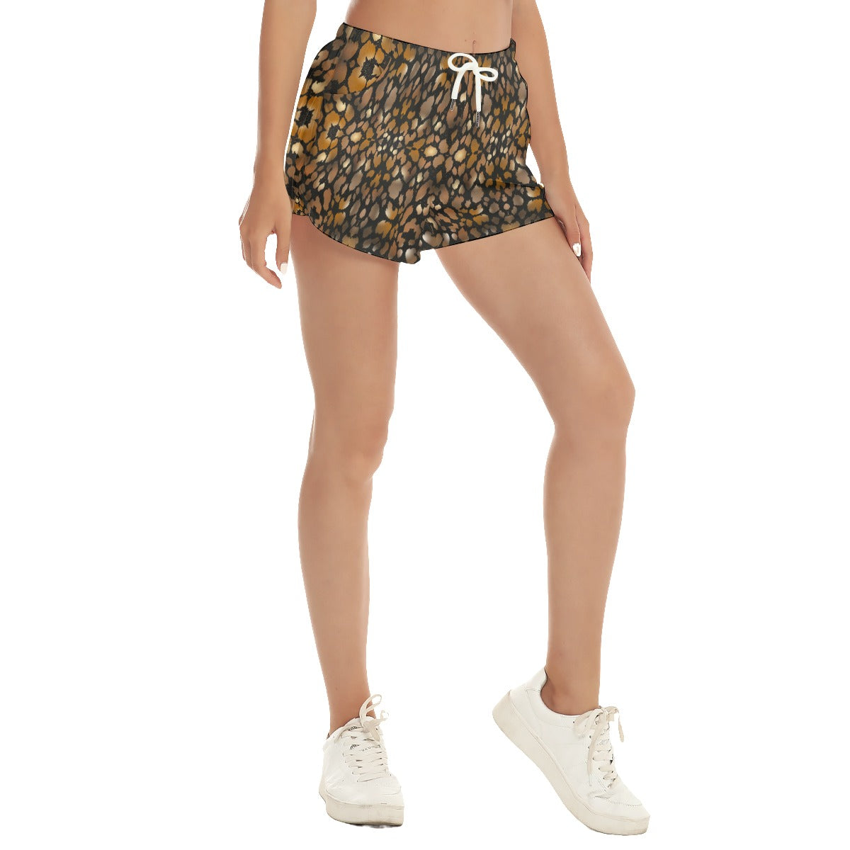 Animal Print Beach Shorts with Pockets up to 5 XL