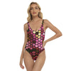 Pink Stained Glass Swimsuit up to 3 XL (FWS)