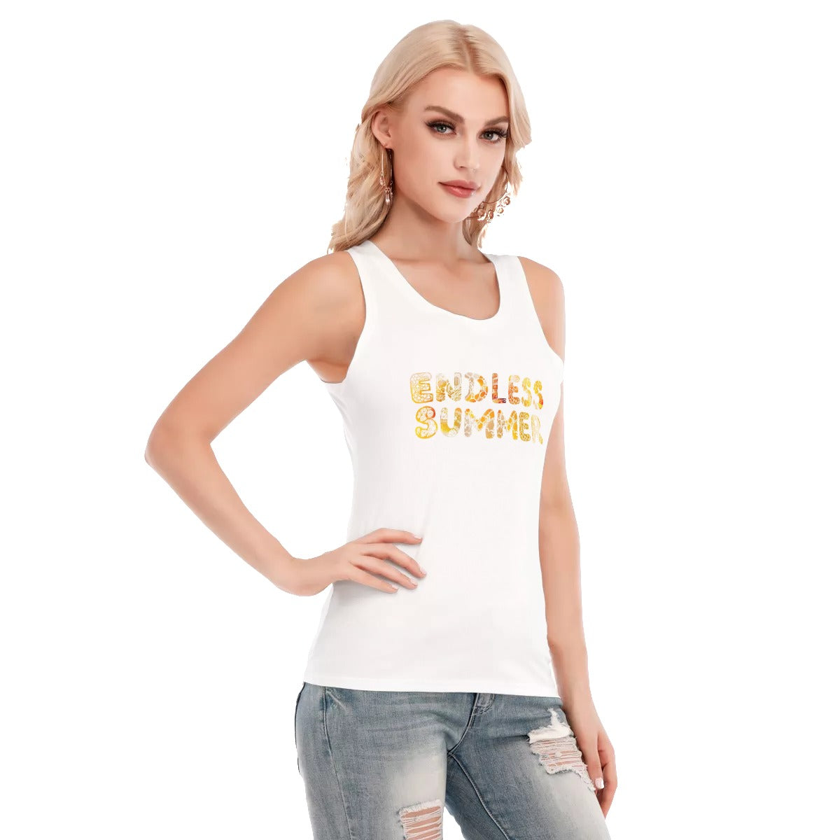 All-Over Print Women's Skinny Sport Tank Top