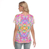 Colourful Whispers V-Neck T-Shirt up to 4 XL (FWS)