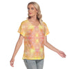 Yellow Love V-Neck Top up to 4 XL (FWS)