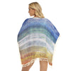 Beach Day Vintage Square Fringed Shawl (FWS)