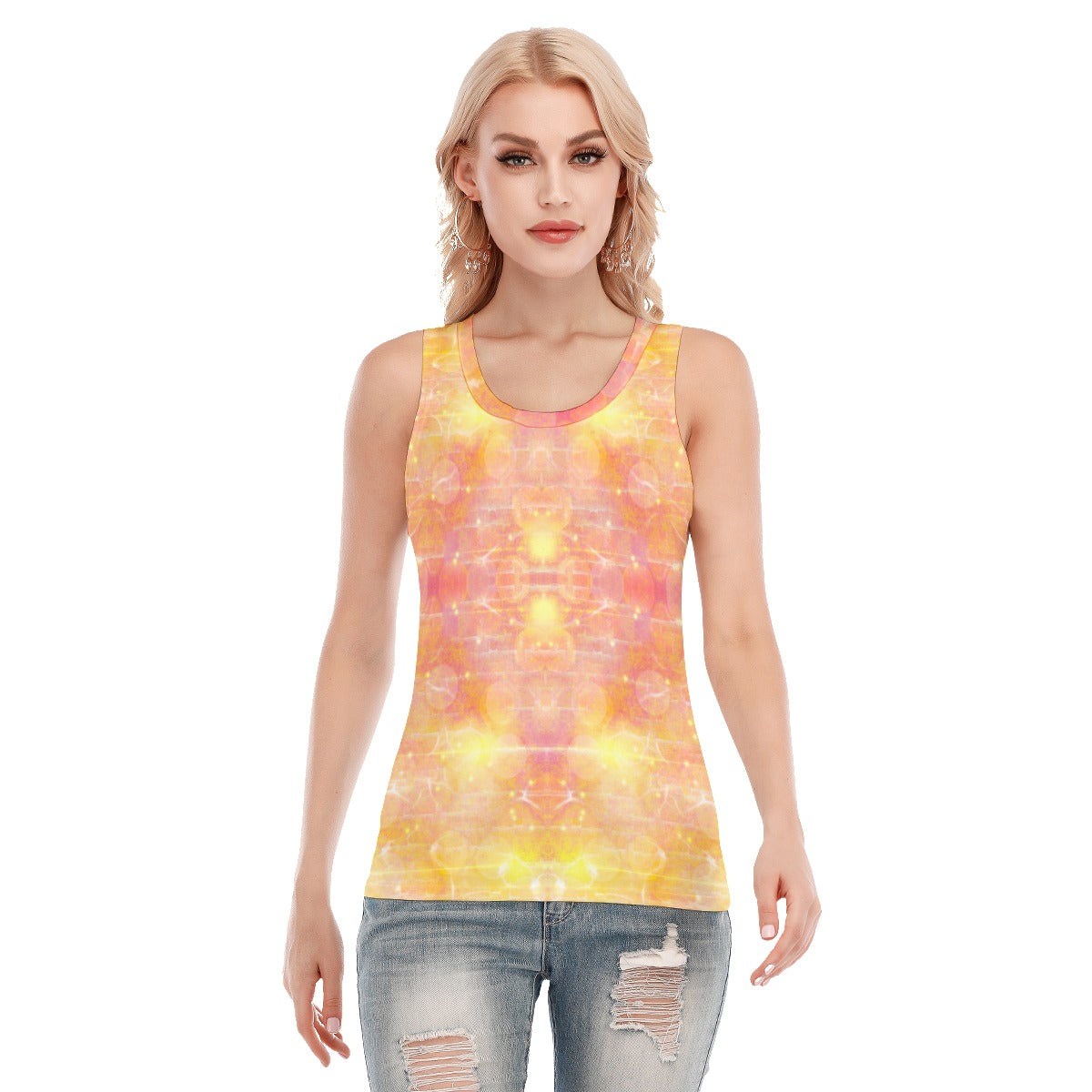 Yellow Love Tank Top up to 5 XL (FWS)