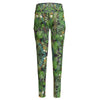 Graphic Jungle High Waist Leggings with Side Pockets up to 6 XL