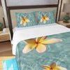Floating Frangipani Three Piece Bed Cover Set