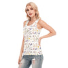 Wildflowers White Tank Top up to 5 XL (FWS)