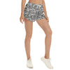 Australian Newspaper B & W Beach Shorts with Pockets up to 5 XL