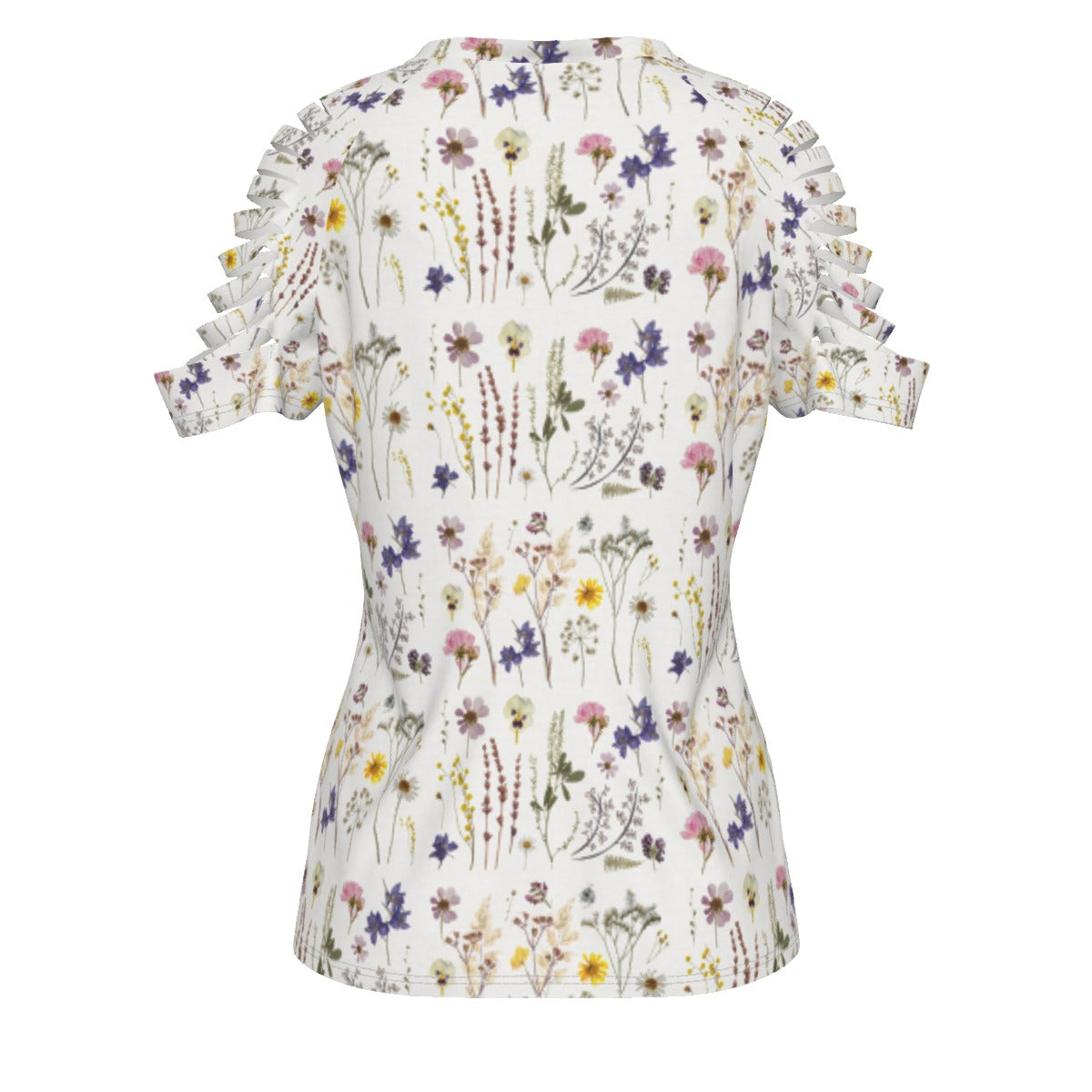 Wildflowers White Women's Ripped Top up to 3 XL (FWS) 2