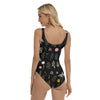 Wildflowers Black Swimsuit up to 3 XL (FWS)