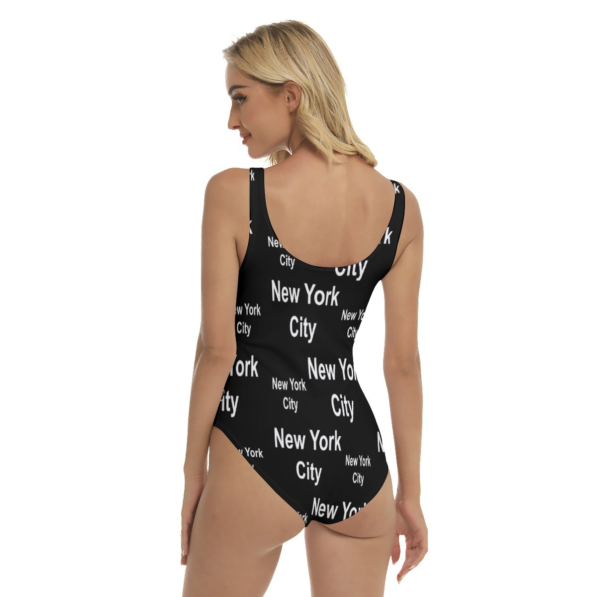 New York City Black Swimsuit up to 3 XL (FWS)