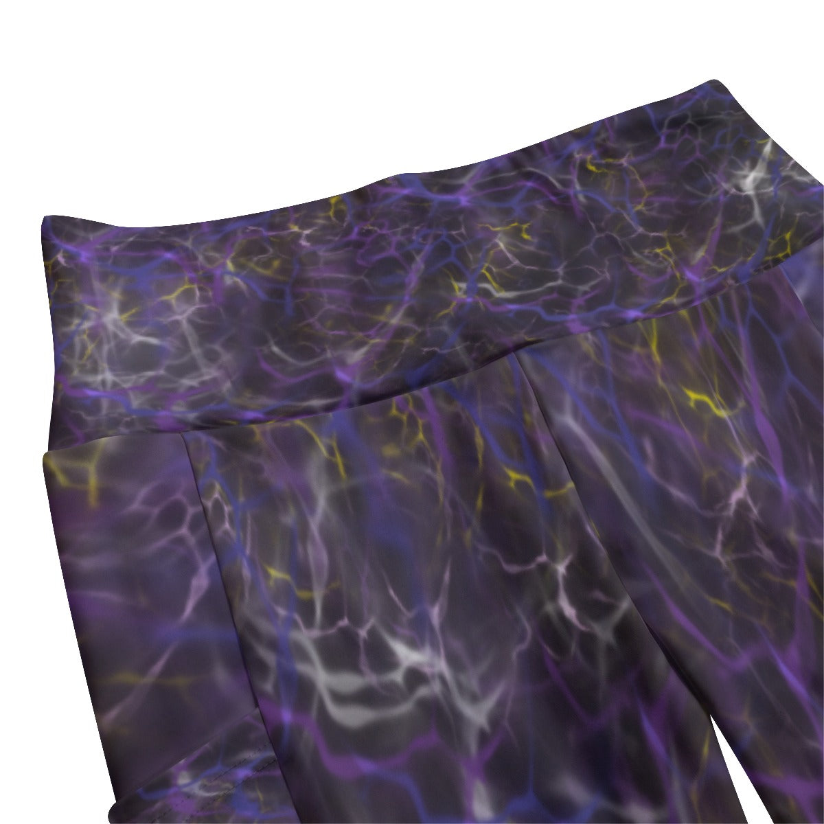 Stormy Purple High Waist Leggings With Side Pockets up to 6 XL