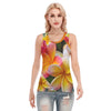 Last of the Summer Frangipani Women's Skinny Sport Tank Top