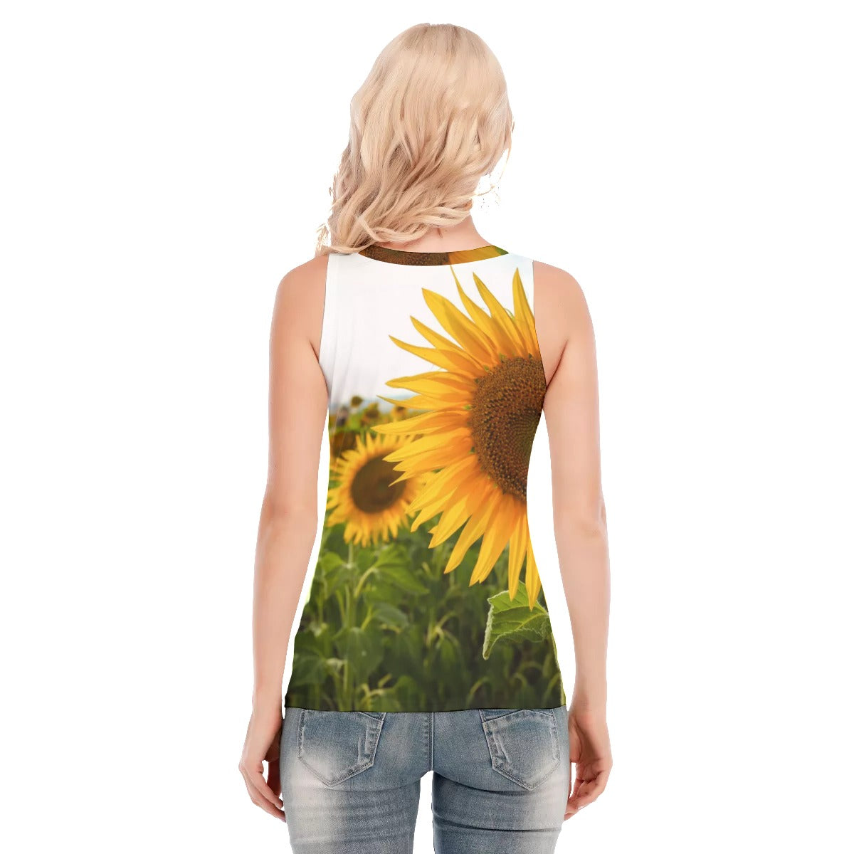 Sunflowers Women's Skinny Sport Tank Top