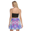 Blue Pink Aqua Mini Skater Skirt No Pockets up to 3 XL (FWS)