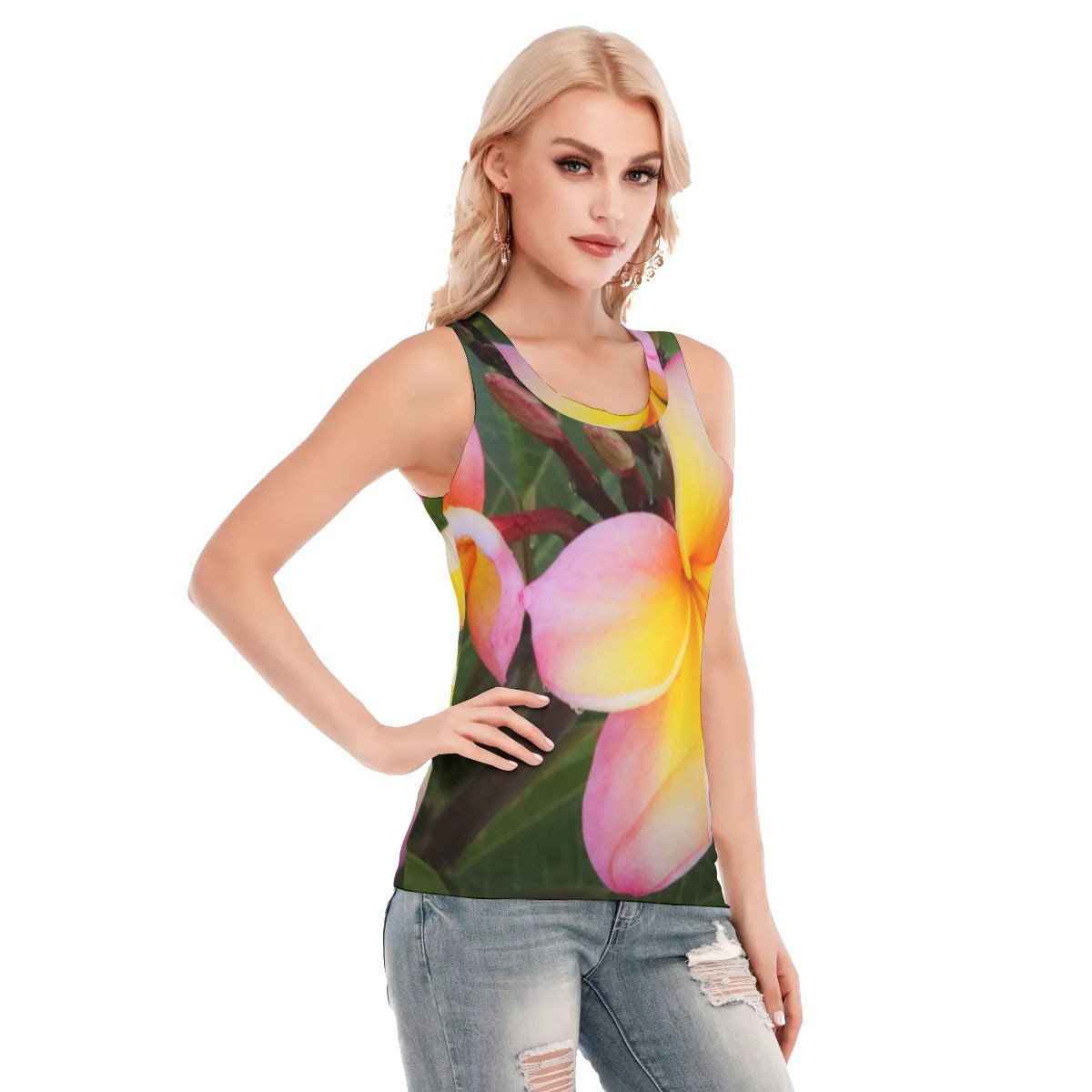 All-Over Print Women's Skinny Sport Tank Top