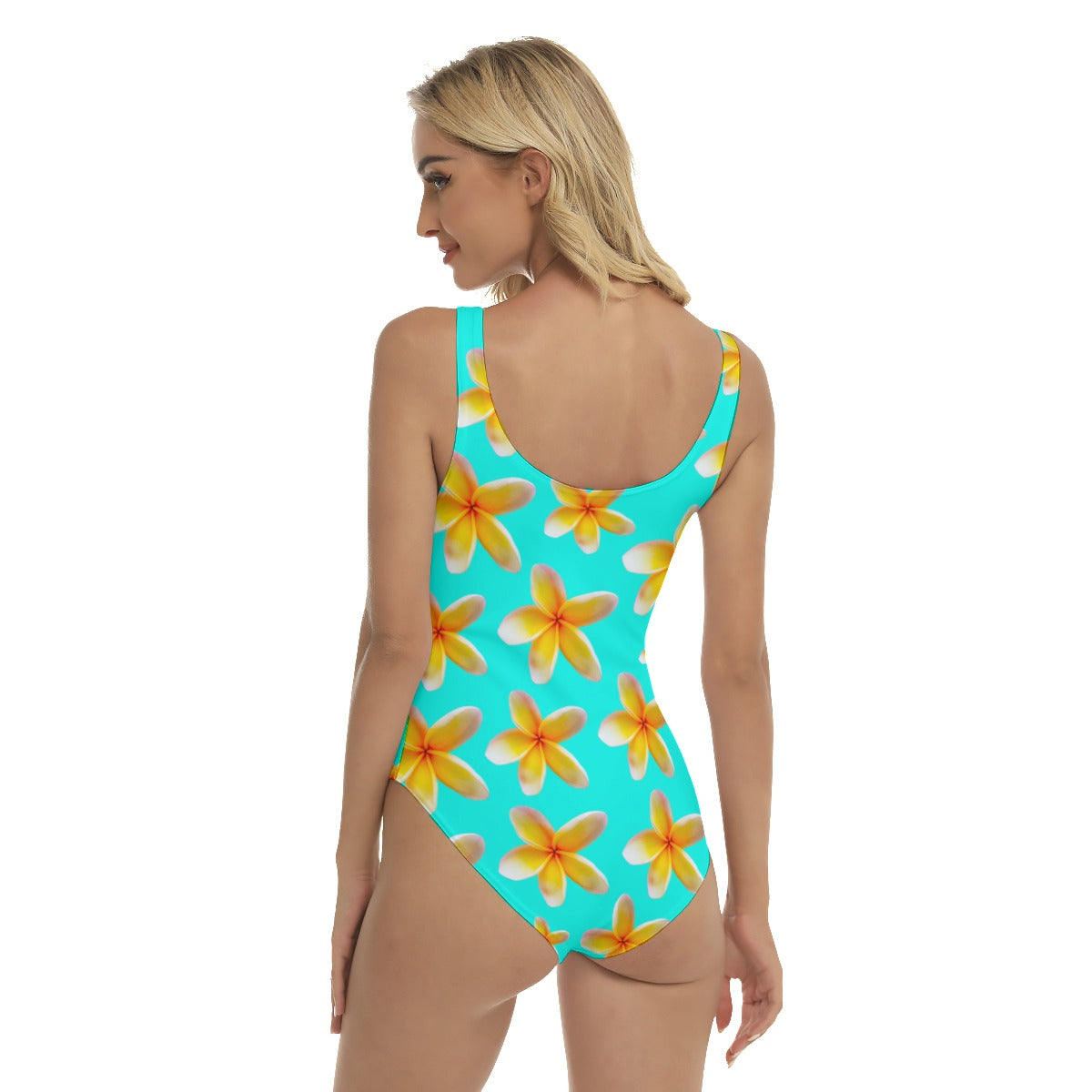 Yellow Frangipanis Aqua Swimsuit up to 3 XL (FWS)