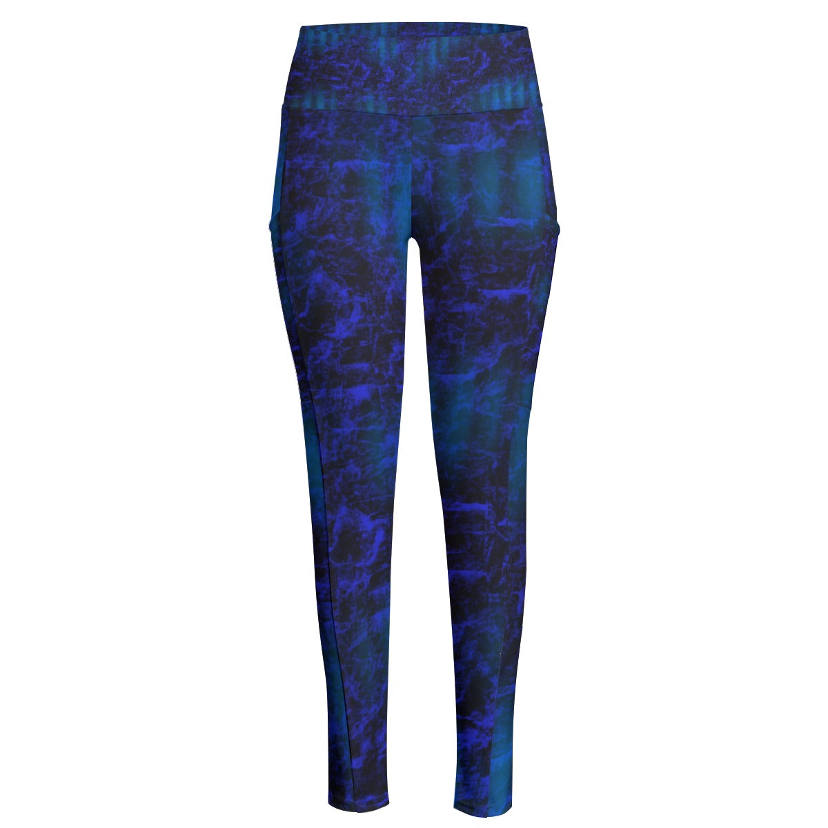 Blue Steel High Waist Leggings With Side Pockets up to 6 XL