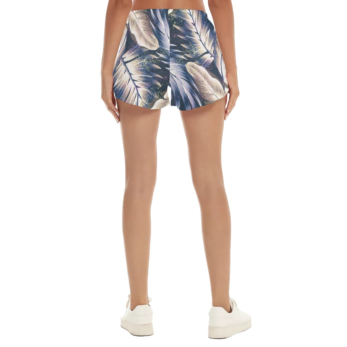 Leaves 1 Women's Beach Shorts with Pockets up to 5 XL