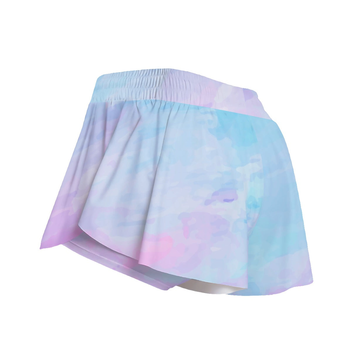 Pink n Blue Paint Sports Skirt / Shorts With Pockets up to 3XL (FWS)