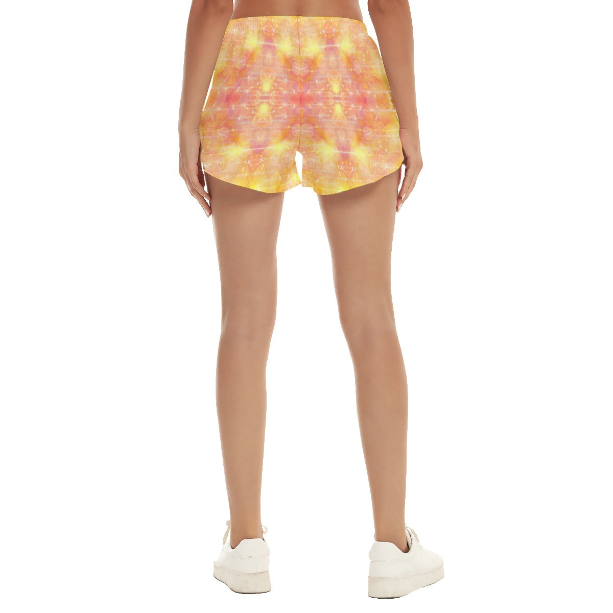 Yellow Love Beach Shorts with Pockets up to 5 XL