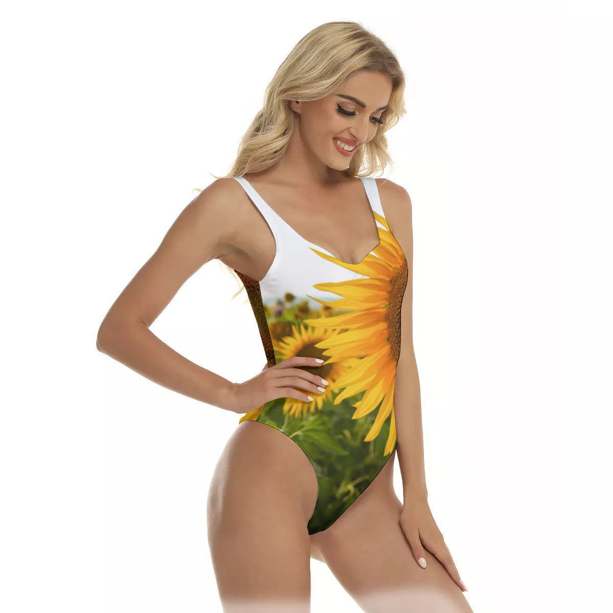 Sunflowers Swimsuit up to 3 XL (FWS)